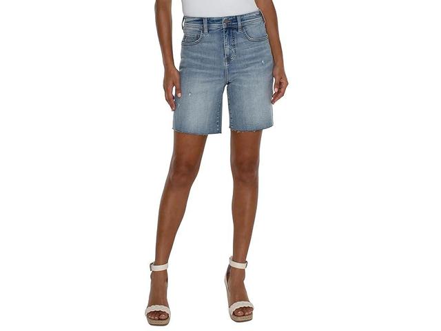 Liverpool Los Angeles Tucker Hi-Rise Cut Off Vintage Denim Short 8 (bancroft) Women's Shorts Product Image