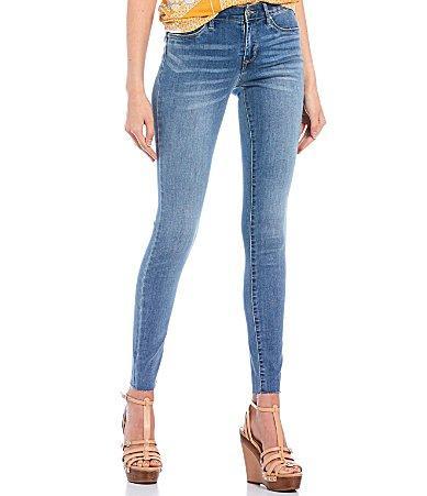 Jessica Simpson Mid Rise Kiss Me Skinny Jeans Product Image