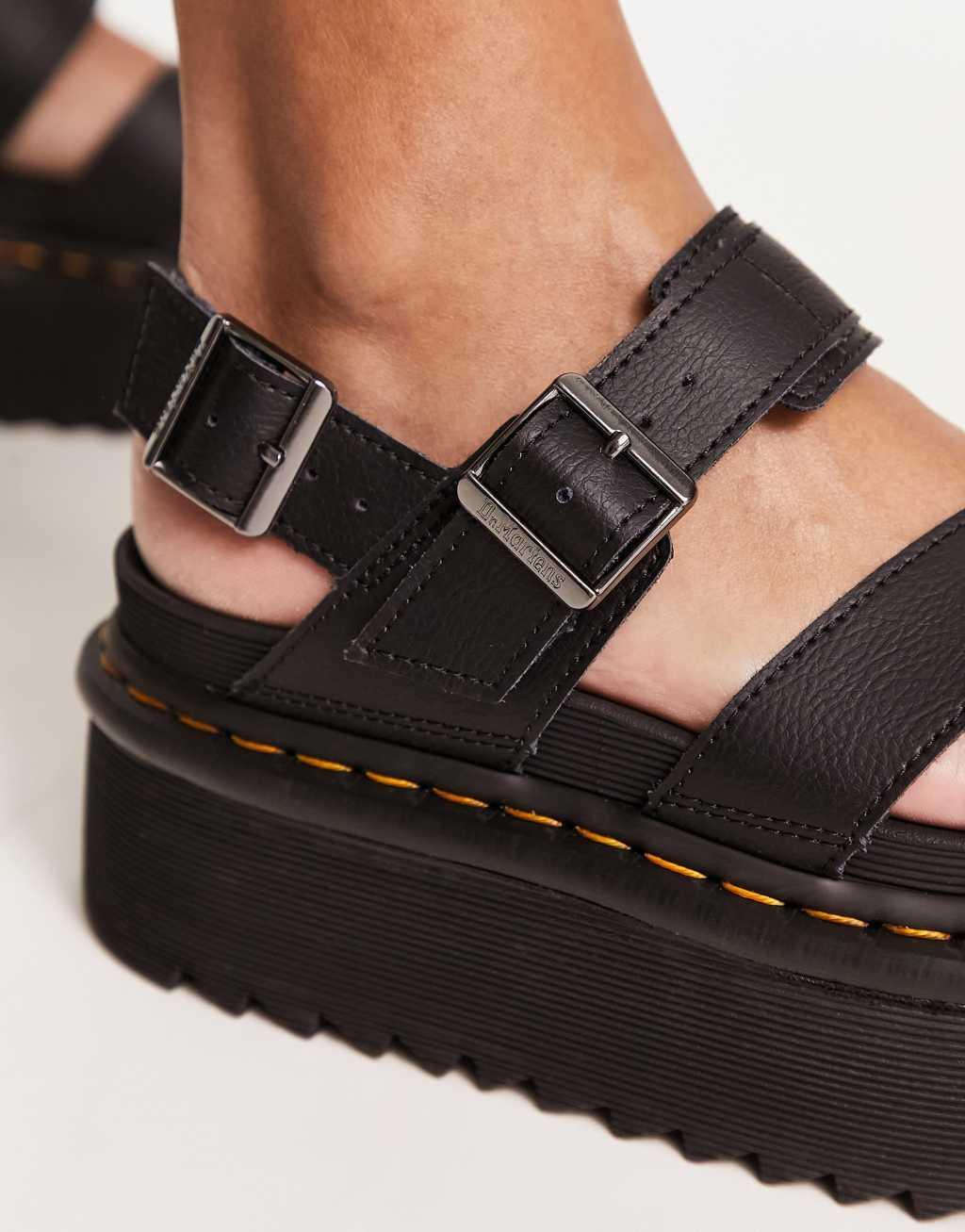 Dr Martens Voss ii quad sandals in black Product Image