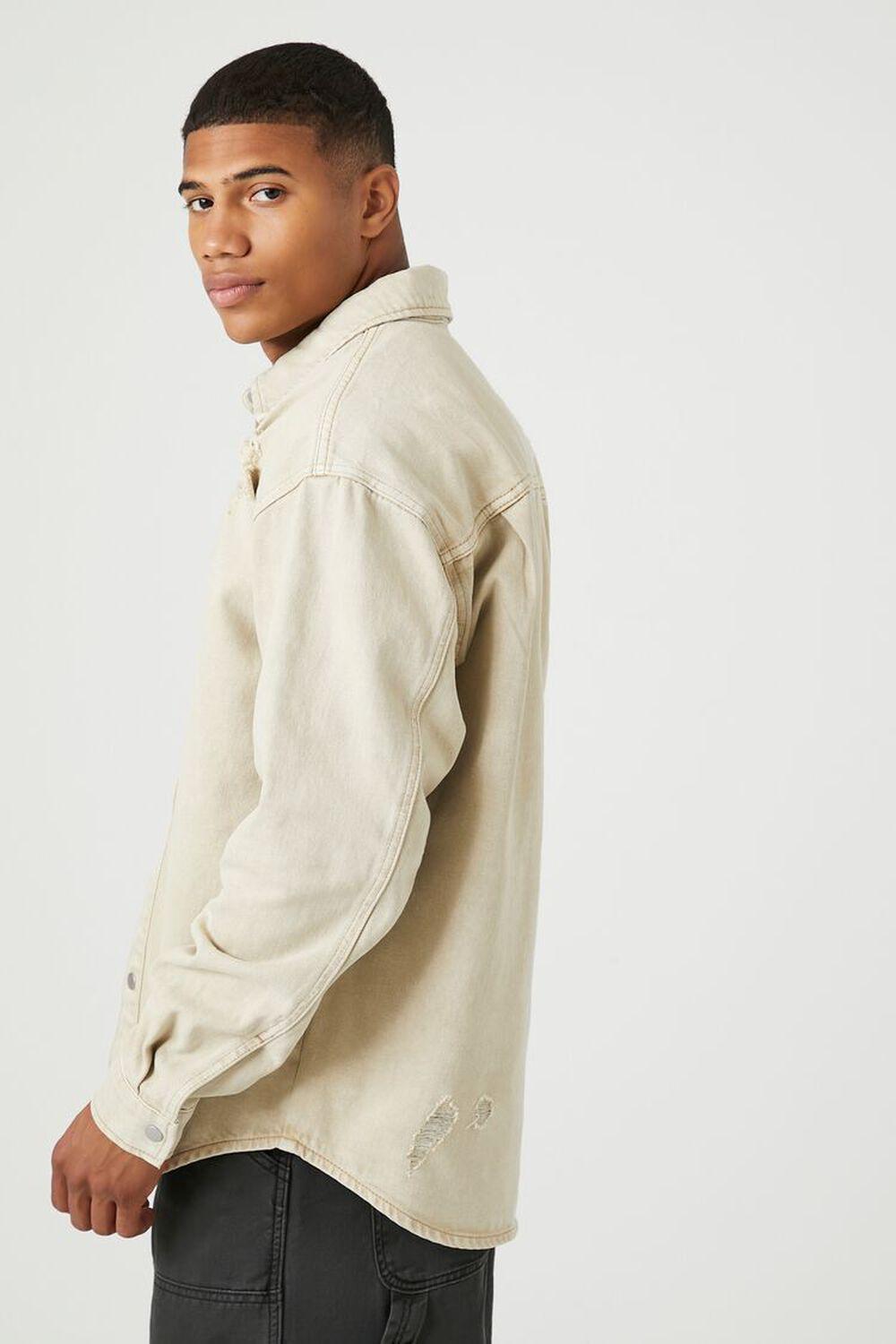 Distressed Mineral Wash Shirt | Forever 21 Product Image