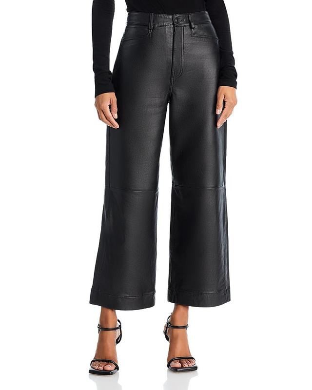 Womens Lightweight Leather Culottes Product Image