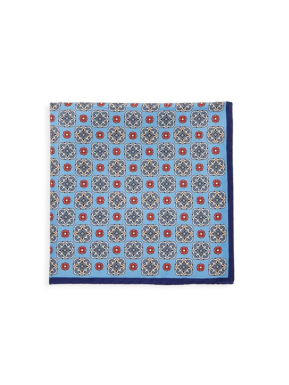 Mens Silk Medallion Pocket Square Product Image