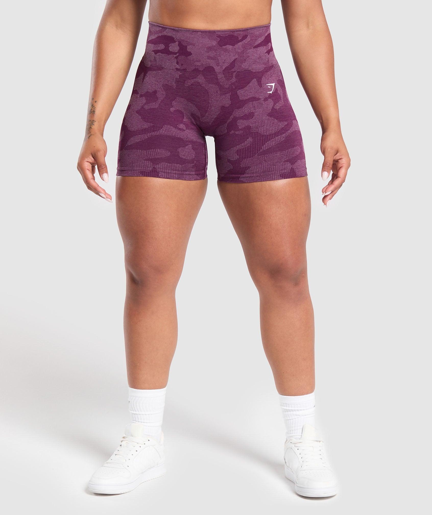 Adapt Camo Seamless Shorts- Magenta Purple/ Soft Purple Product Image