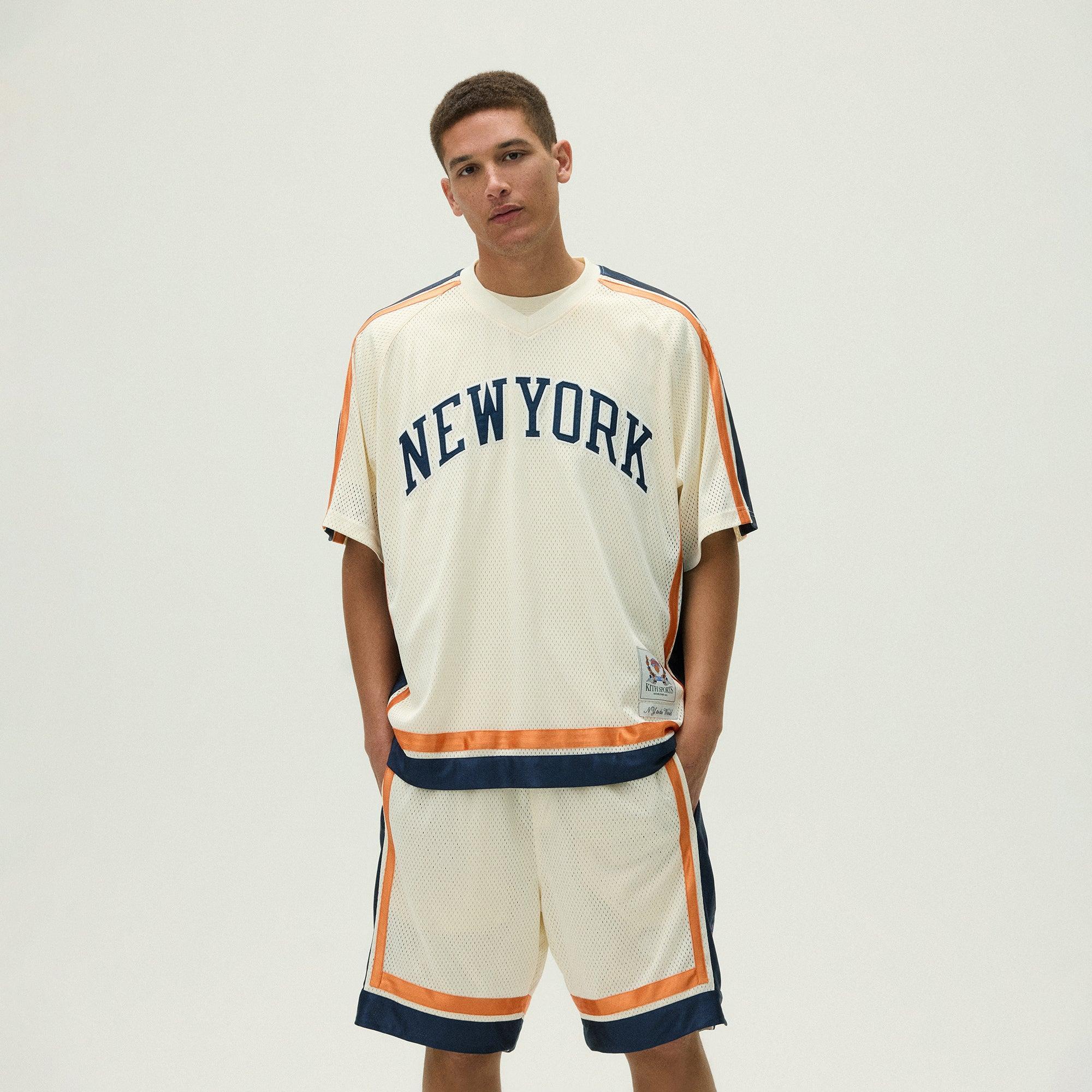 Kith for the New York Knicks Mesh Leon Top - Sandrift Male Product Image