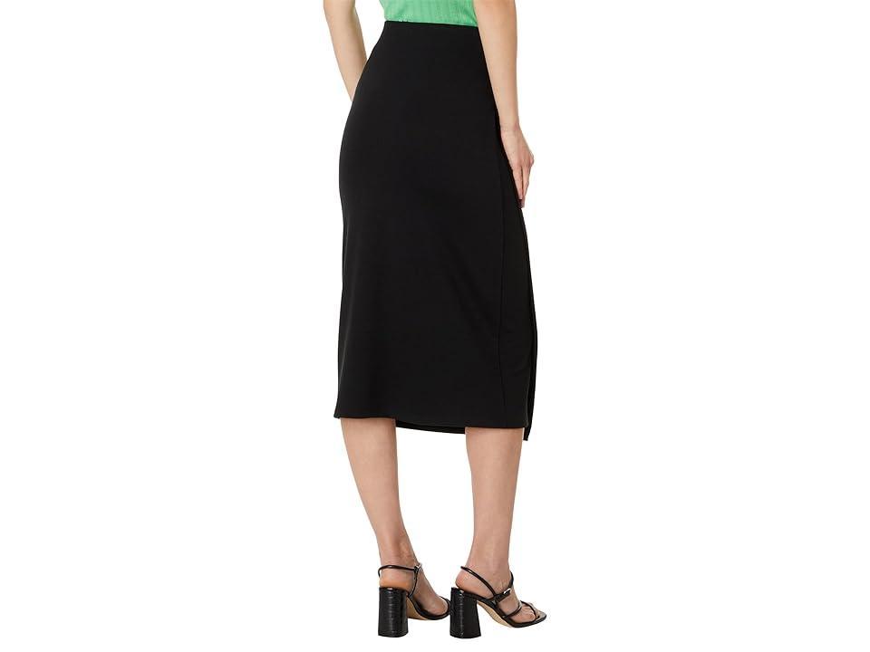 Womens Side Draped Jersey Midi-Skirt Product Image