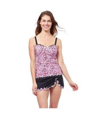 Plus Size Pretty Wild E Cup Tankini swim top Product Image