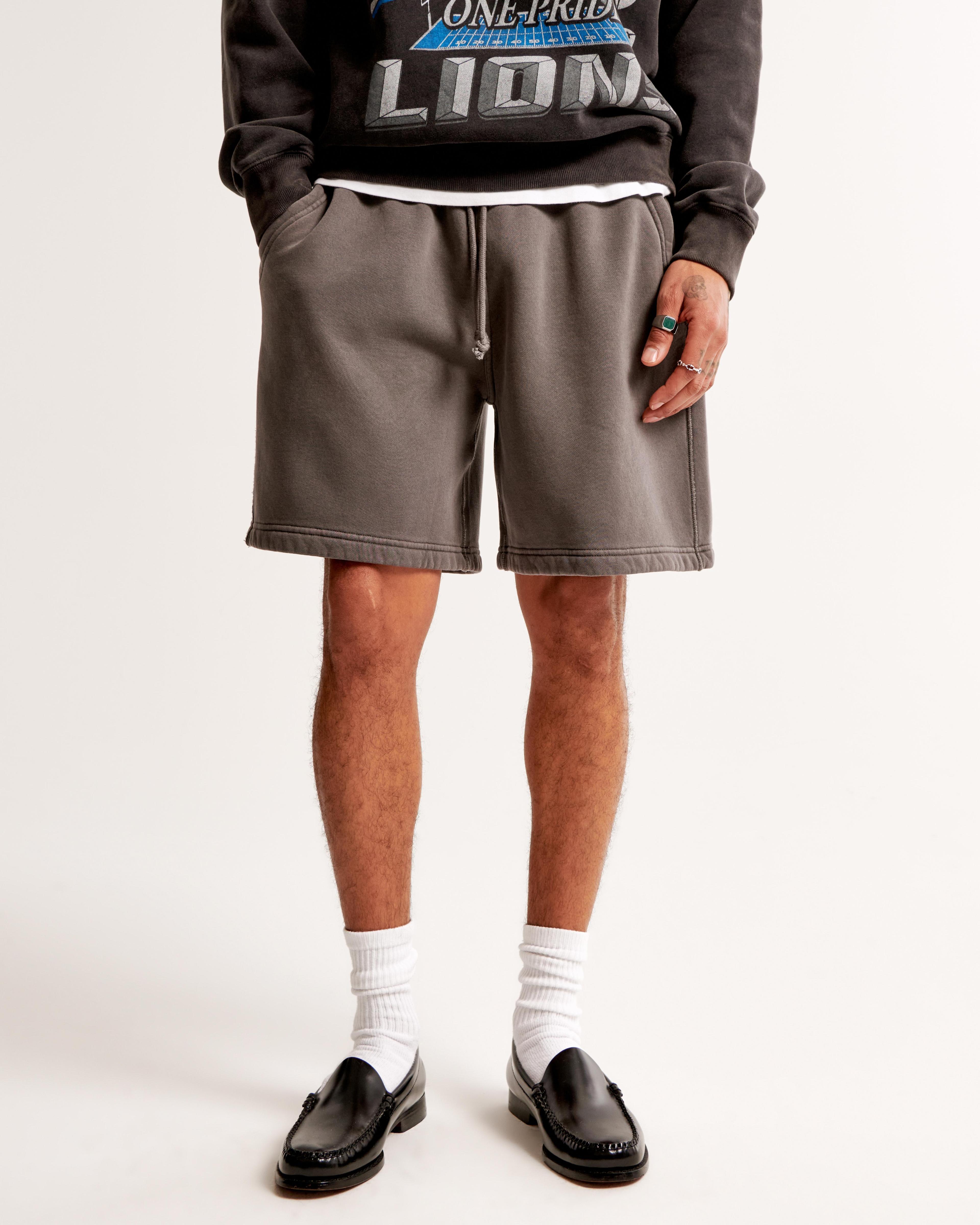 Relaxed Thrift-Inspired Fleece Short Product Image