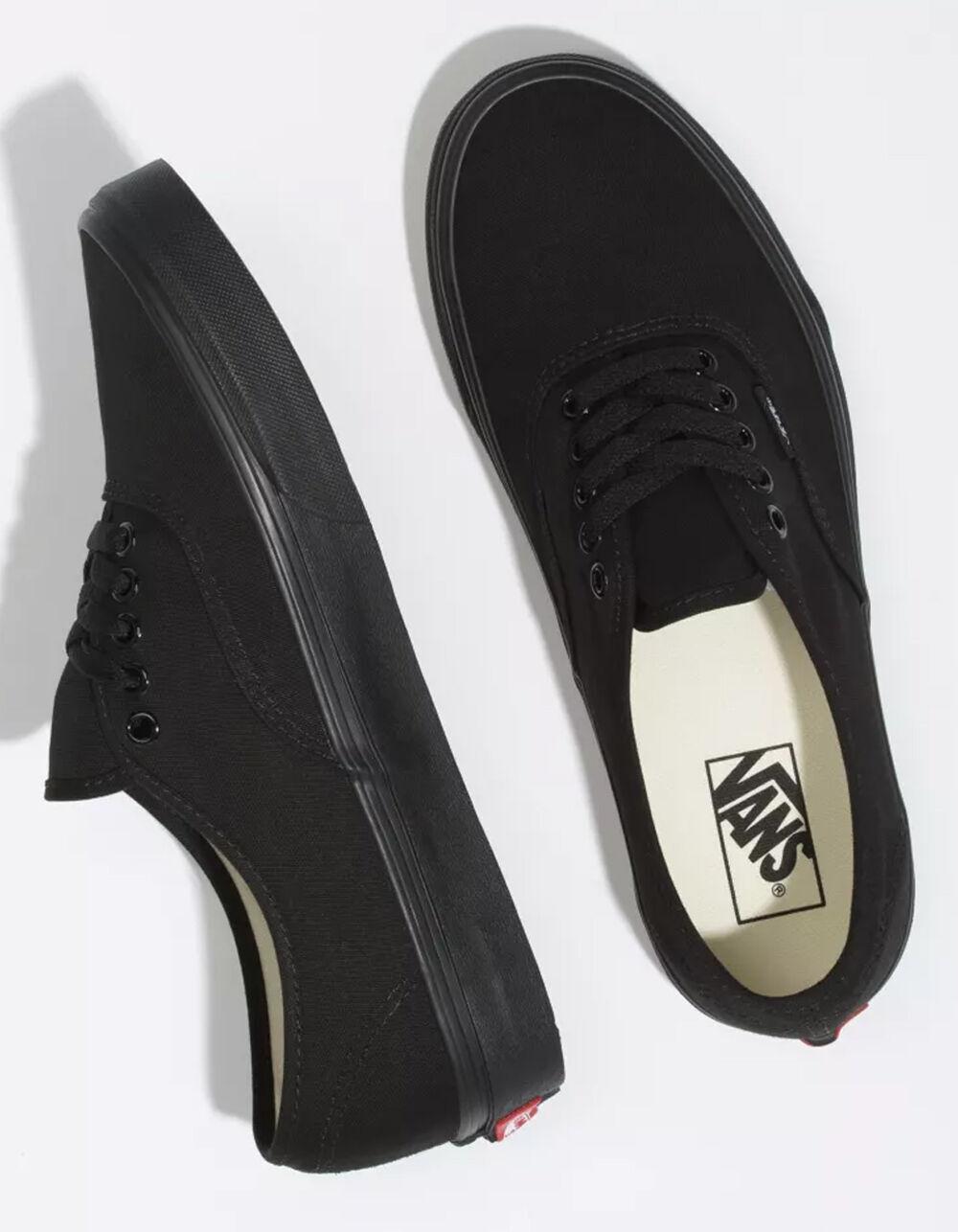 VANS Authentic Black & Black Shoes Product Image