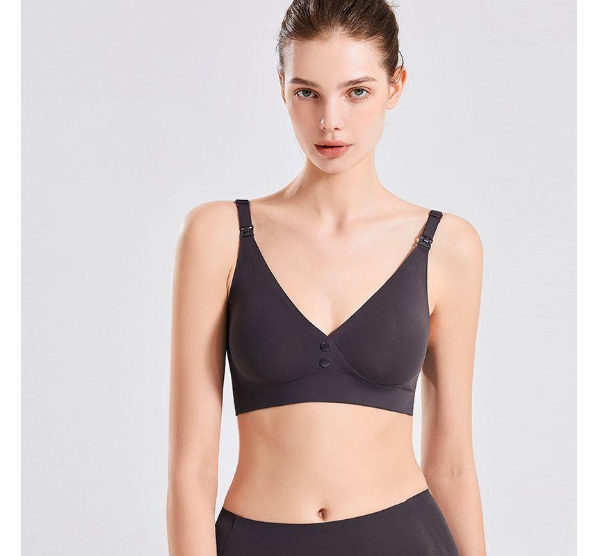 Maternity Plain Wireless Bra Product Image