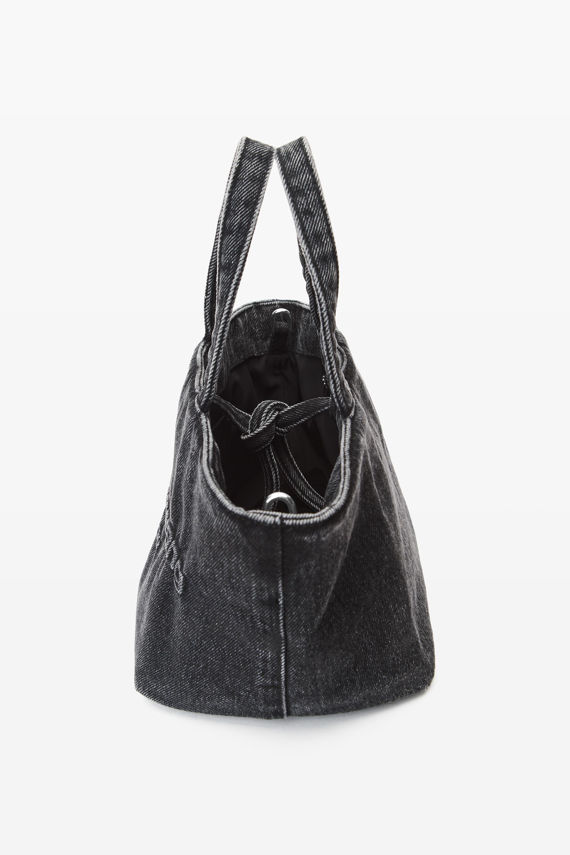 Small Punch Tote In Cotton Denim Product Image