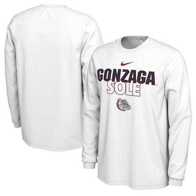 Nike Gonzaga Bulldogs 2023 On Court Bench Long Sleeve T-Shirt, Mens Product Image