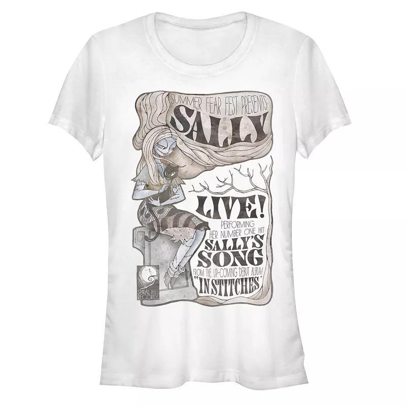 Disneys The Nightmare Before Christmas Womens Sally At Summer Fear Fest Tee, Girls Product Image