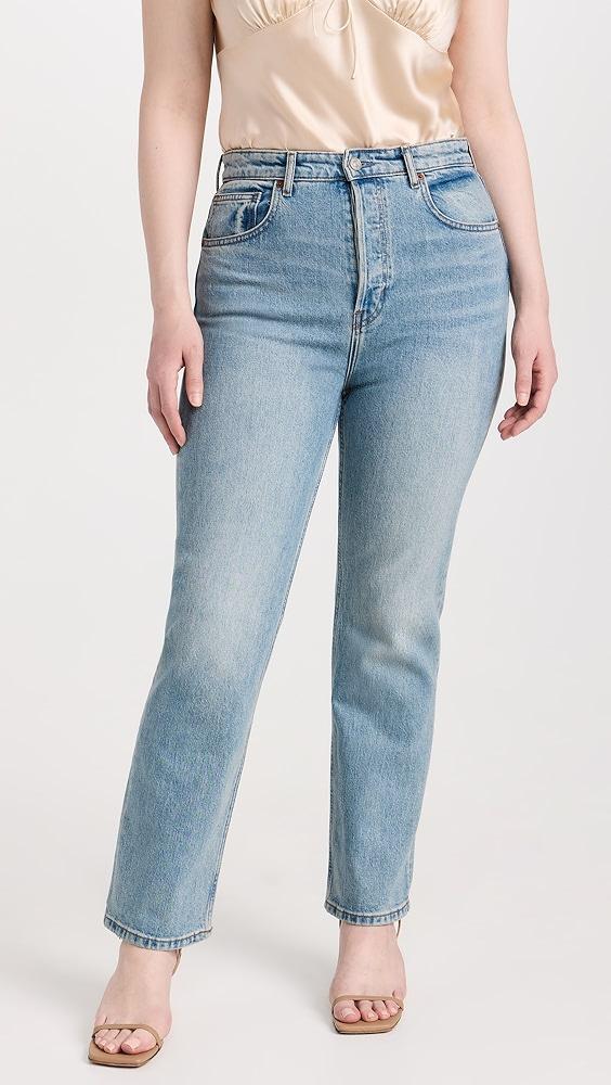 Reformation Cynthia Stretch High Rise Straight Jeans | Shopbop Product Image