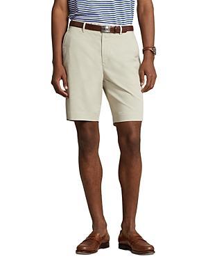 Cotton Stretch Classic Fit Chino Shorts In White Product Image