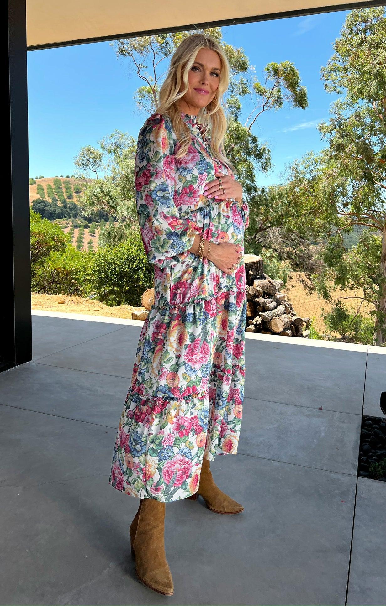 Loretta Maxi Dress ~ Dusty Meadows Product Image