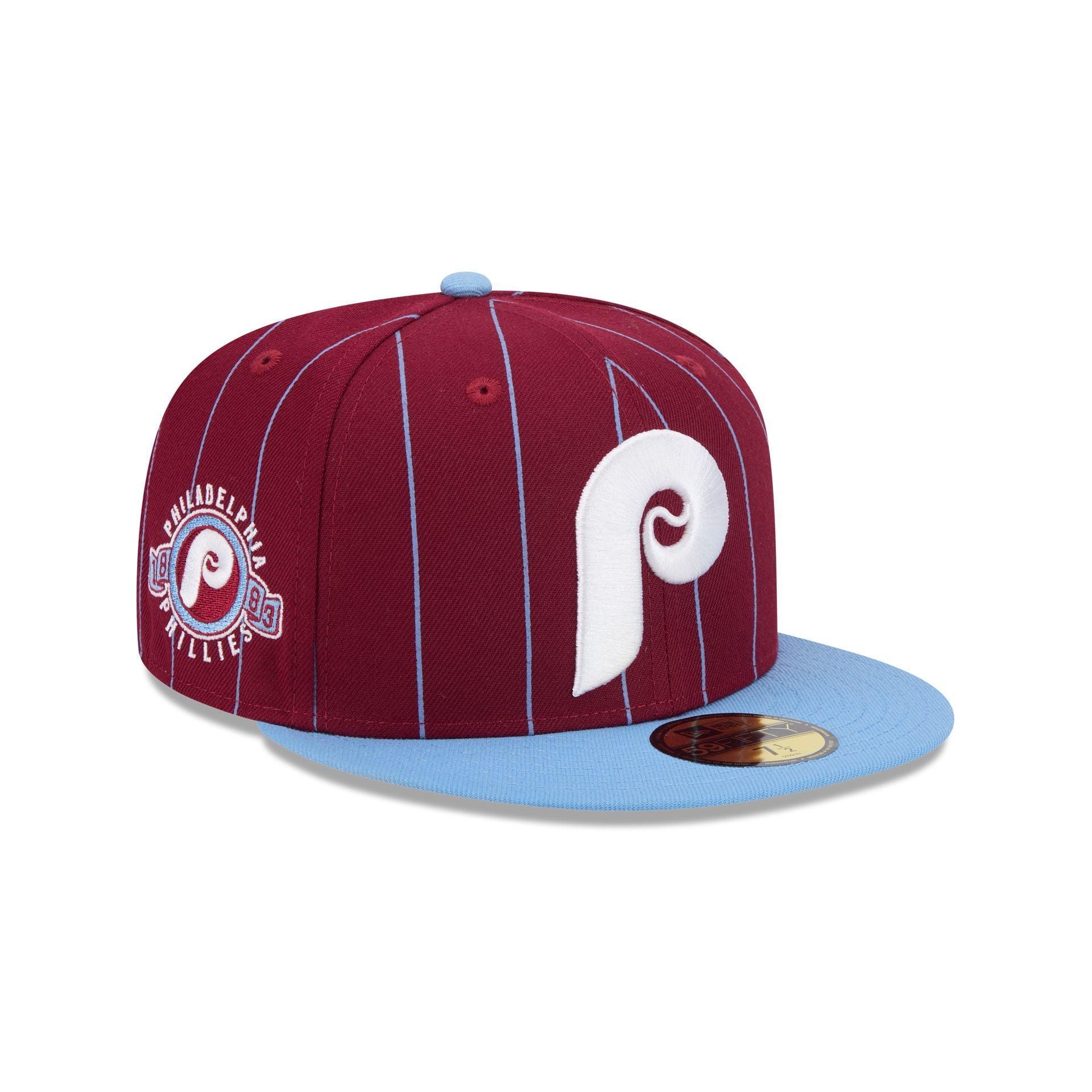 Philadelphia Phillies Throwback Pinstripe 59FIFTY Fitted Hat Male Product Image