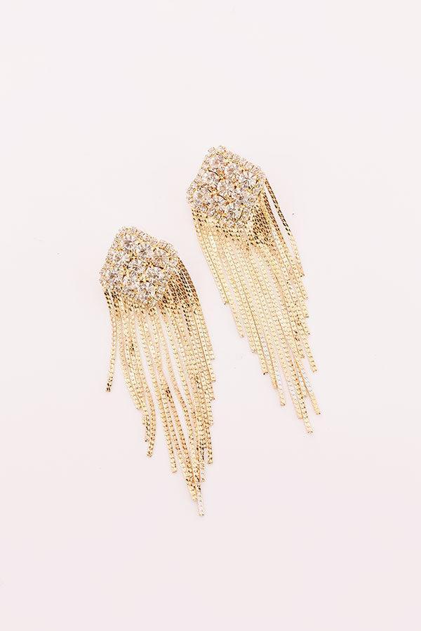 All The Glam Fringe Earrings Product Image