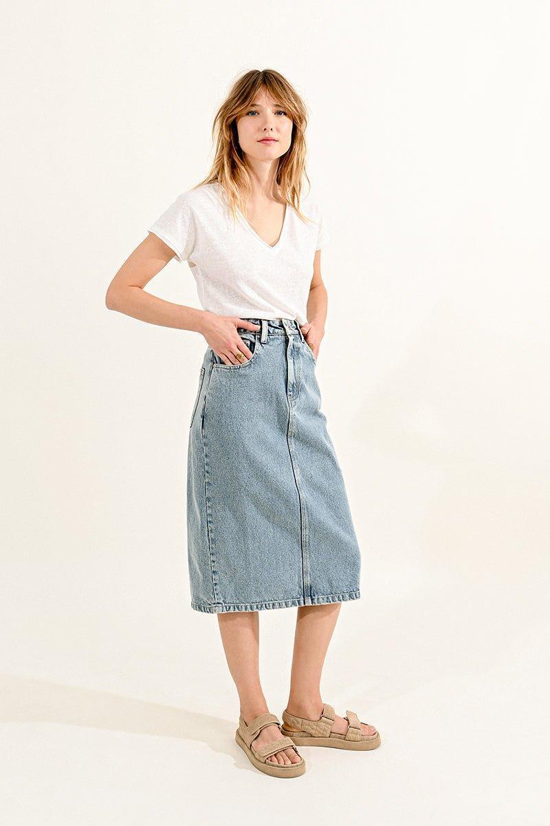 Denim Skirt Product Image