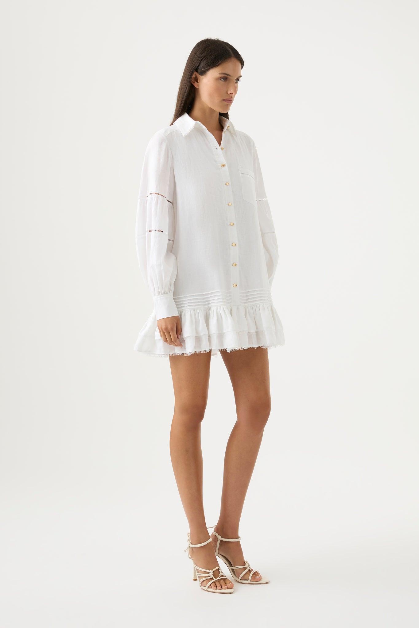 Lotus Shirt Mini Dress Product Image