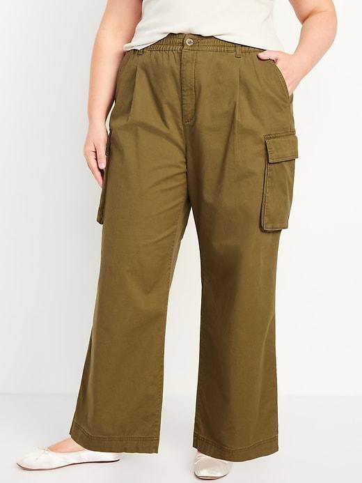 Extra High-Waisted Super Wide-Leg Cargo Pants Product Image