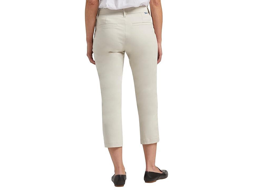 Jag Jeans Maddie Mid-Rise Capris (Stone) Women's Casual Pants Product Image