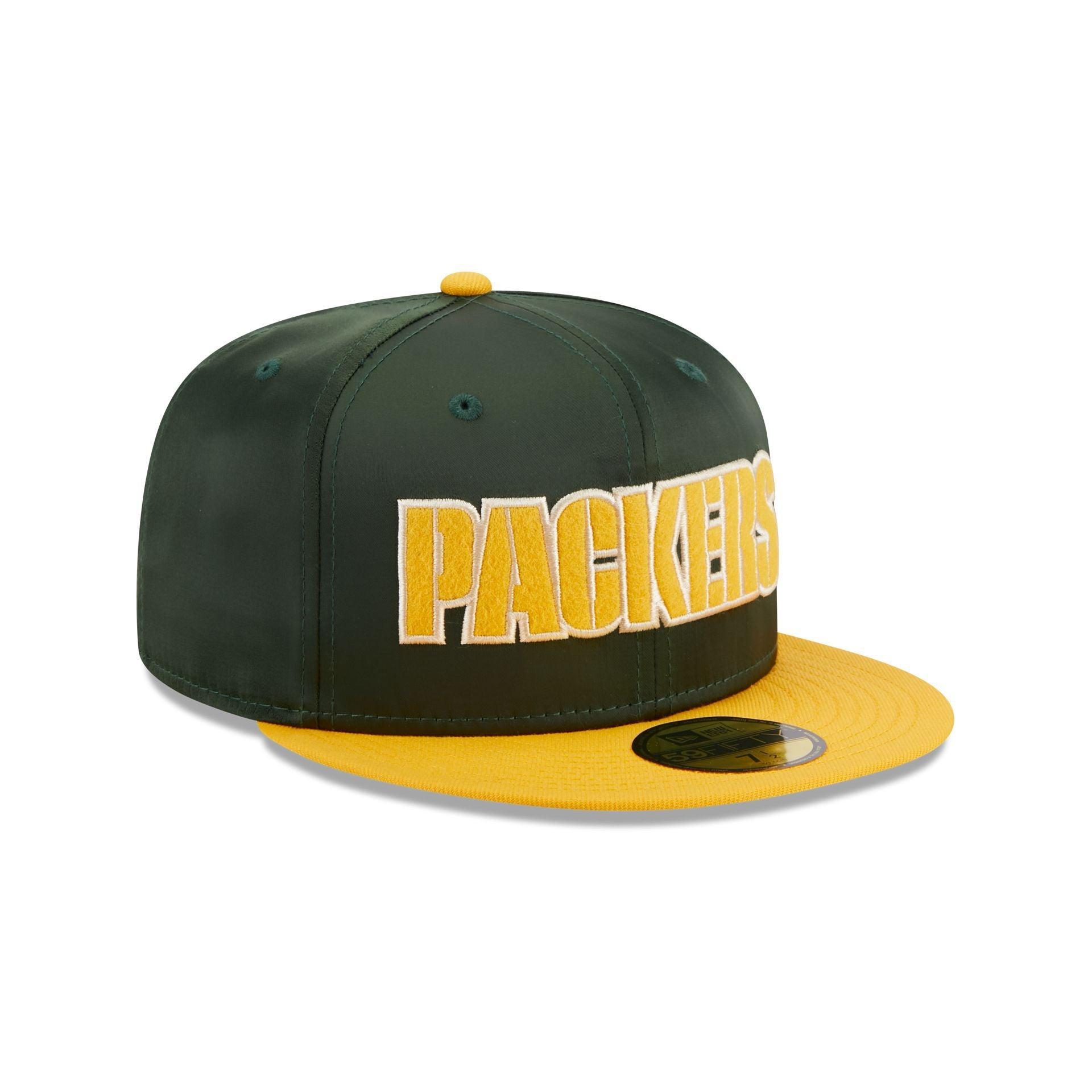 Green Bay Packers Satin 59FIFTY Fitted Hat Male Product Image