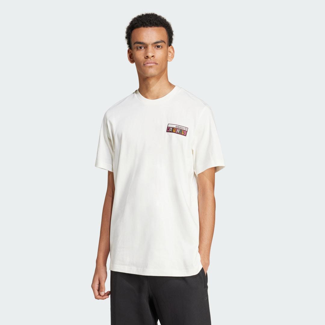 adidas 80s Premium Graphic Tee Off White 2XL Mens Product Image