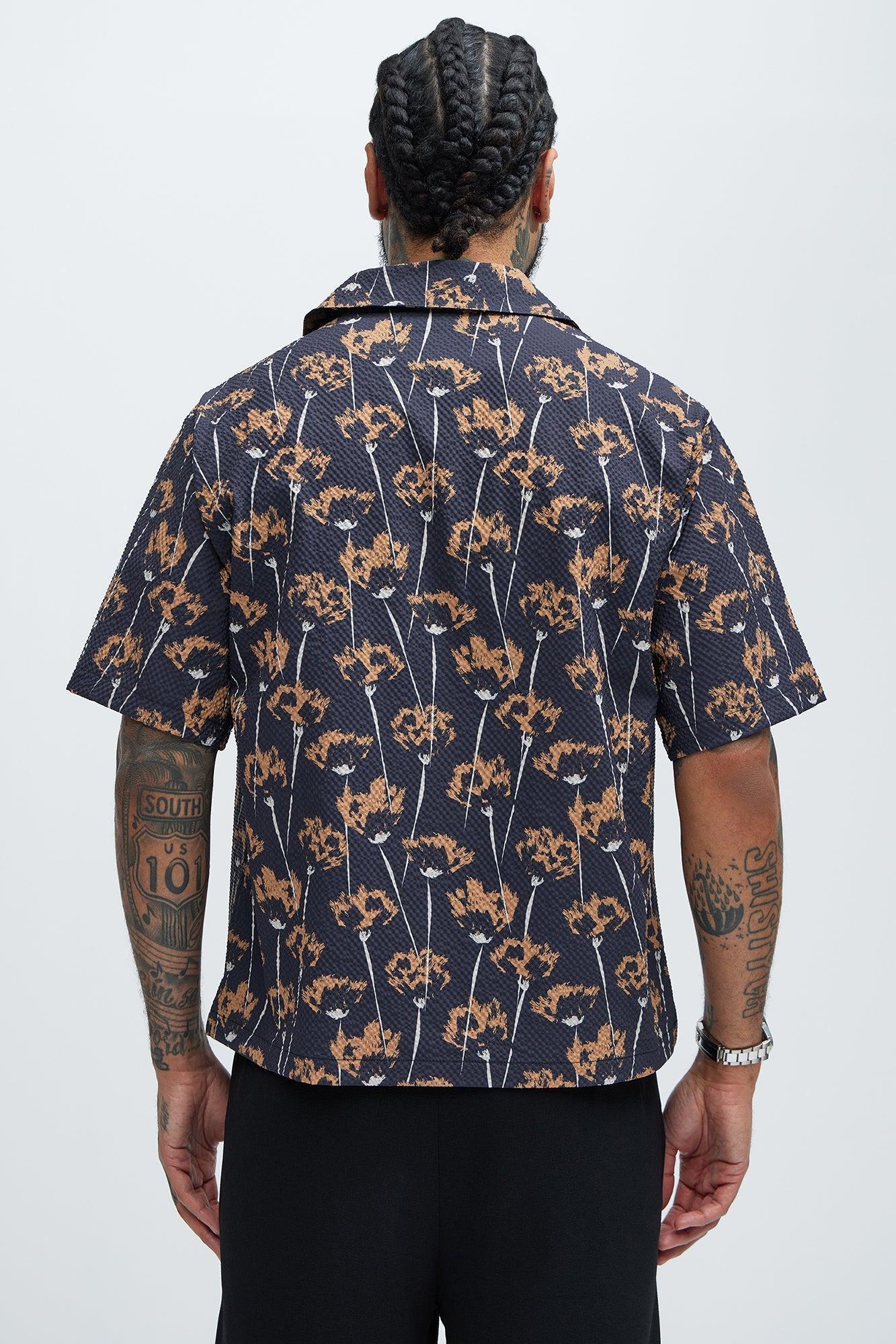 Raven Textured Shirt - Brown/combo Product Image