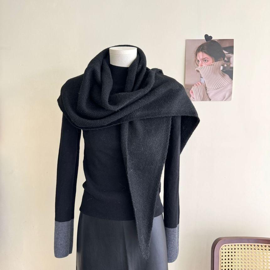 Plain Knit Scarf Product Image