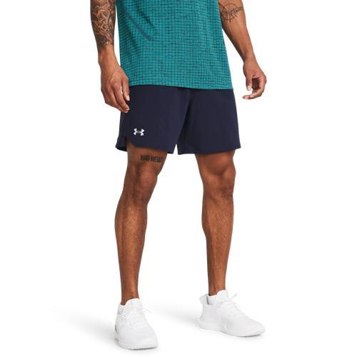 Under Armour Mens Under Armour Vanish Woven 6 Shorts - Mens Midnight Navy/Mod Grey Product Image