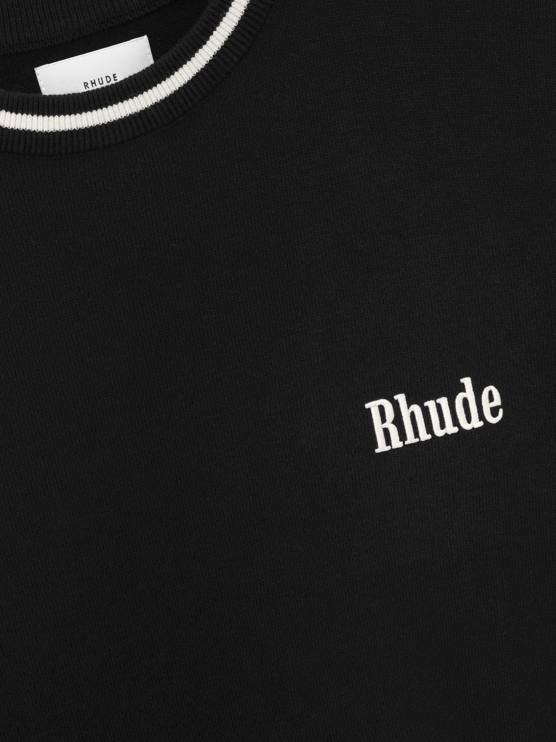 RHUDE LOGO KNIT TEE Male Product Image