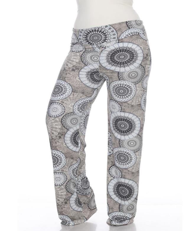 White Mark Plus Size Circle Print Palazzo Pants Product Image