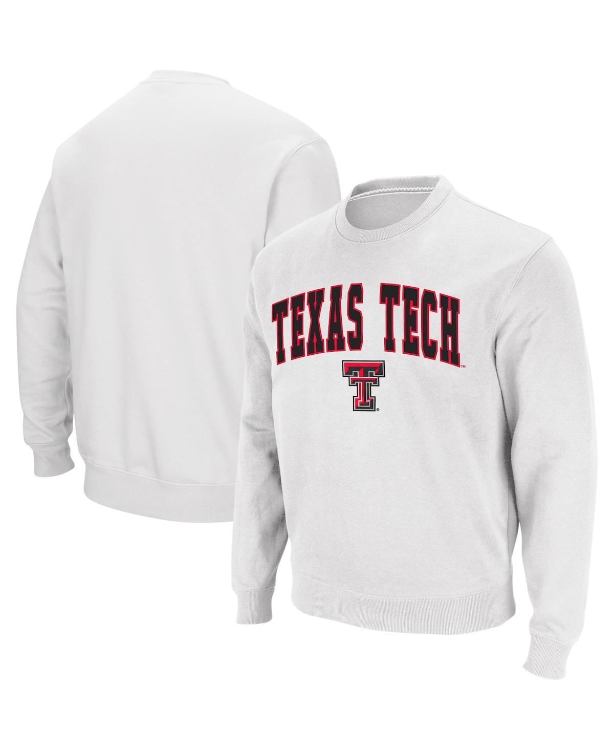 Mens Colosseum Texas Tech Red Raiders Arch & Logo Crew Neck Sweatshirt Product Image