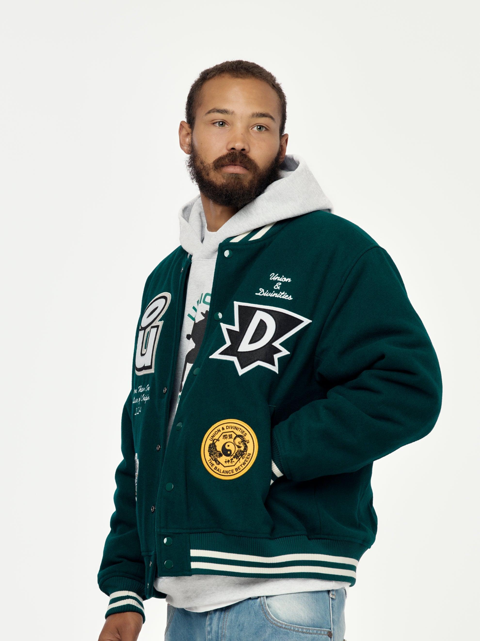 Divinities x Union Varsity Jacket (Dark Green) Product Image