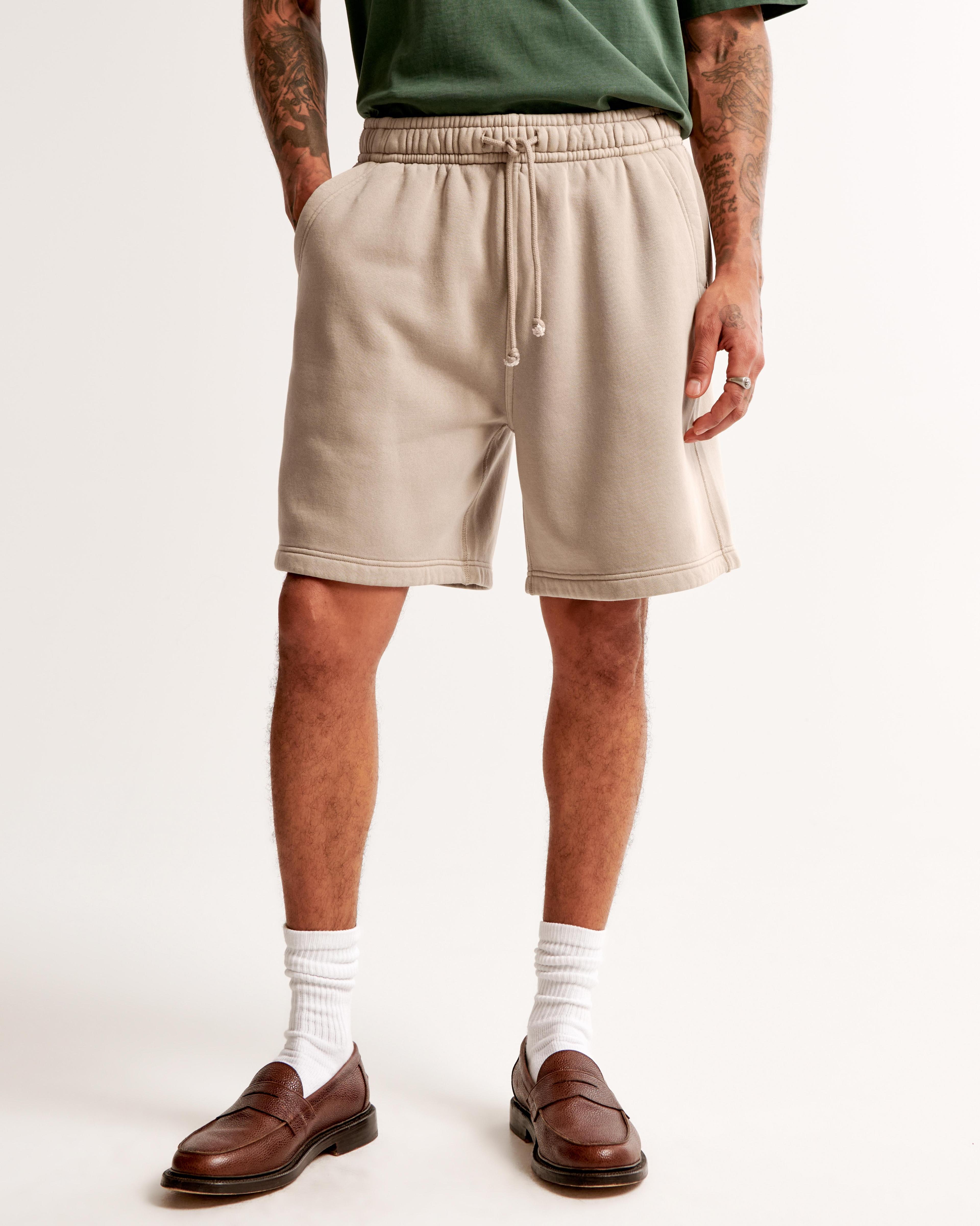 Relaxed Thrift-Inspired Fleece Short Product Image