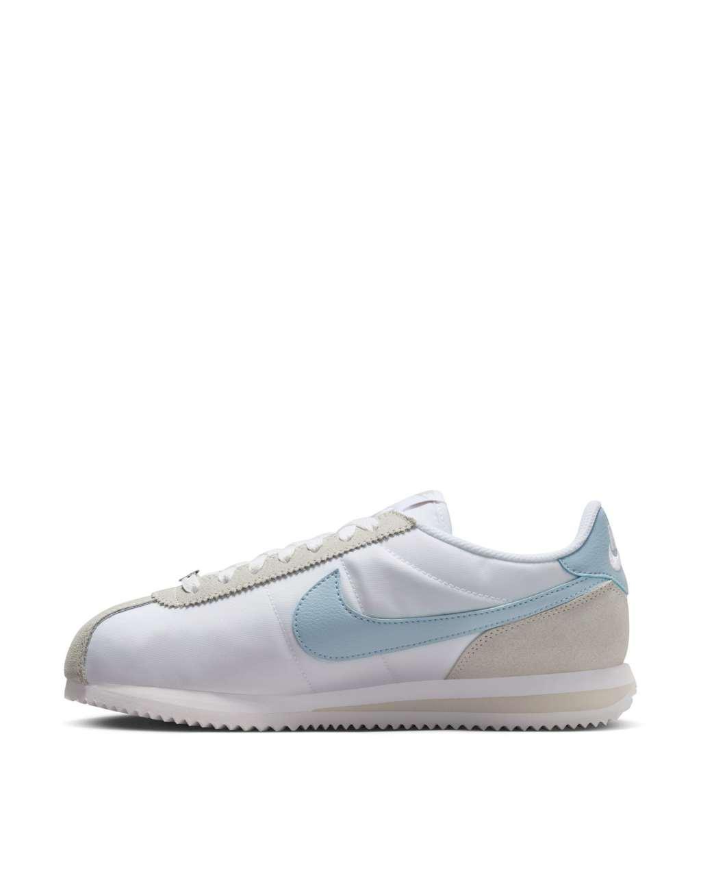 Nike Cortez TXT sneakers in white and blue   Product Image