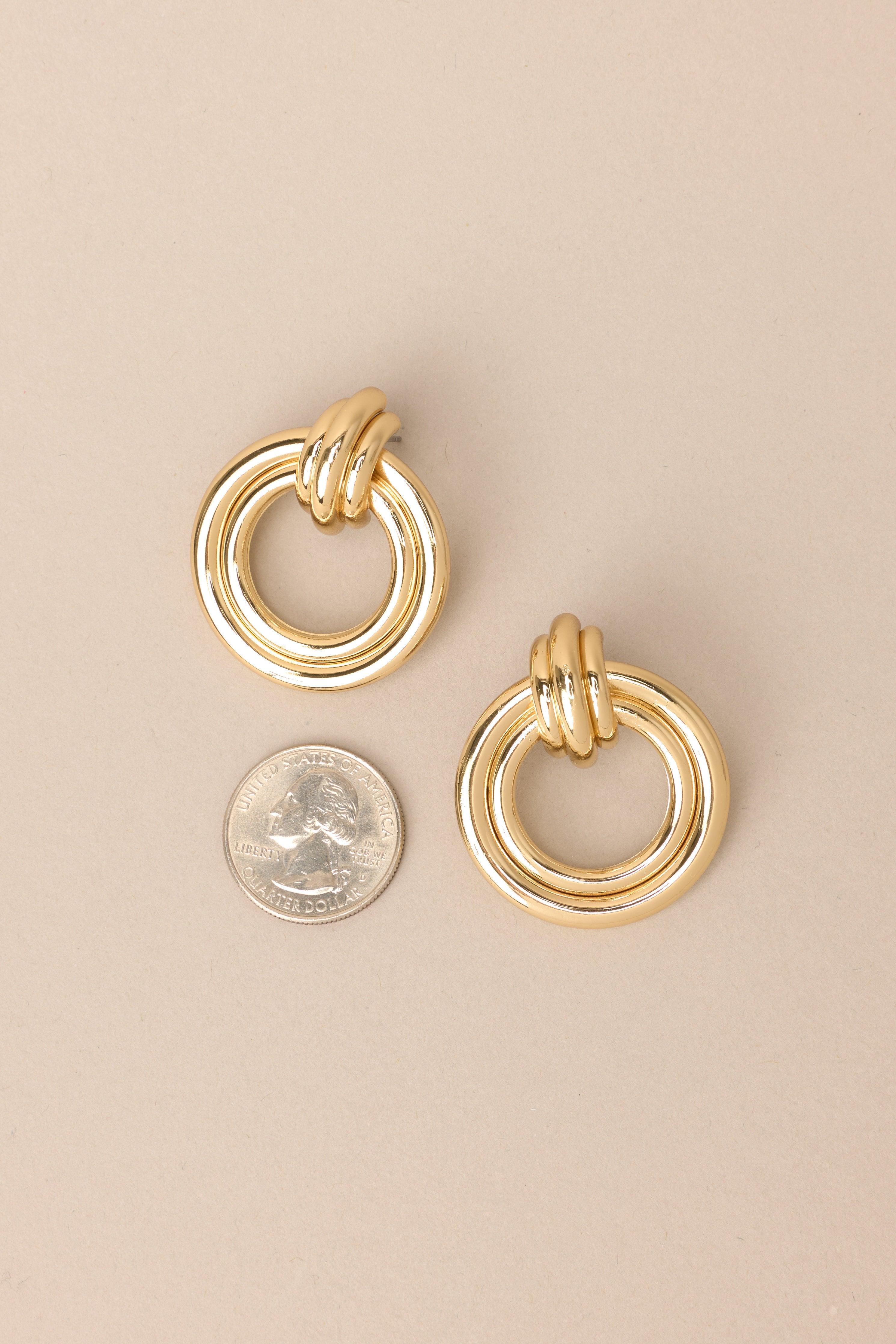 It’s All Coming Back Gold Earrings Product Image