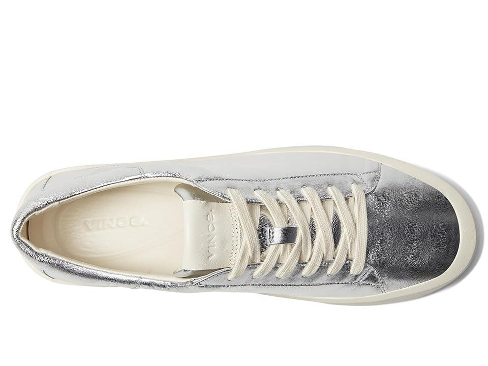 Gabi Metallic Leather Low-Top Sneakers Product Image