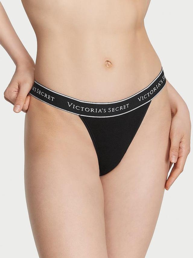 Logo Cotton Tanga Panty Product Image