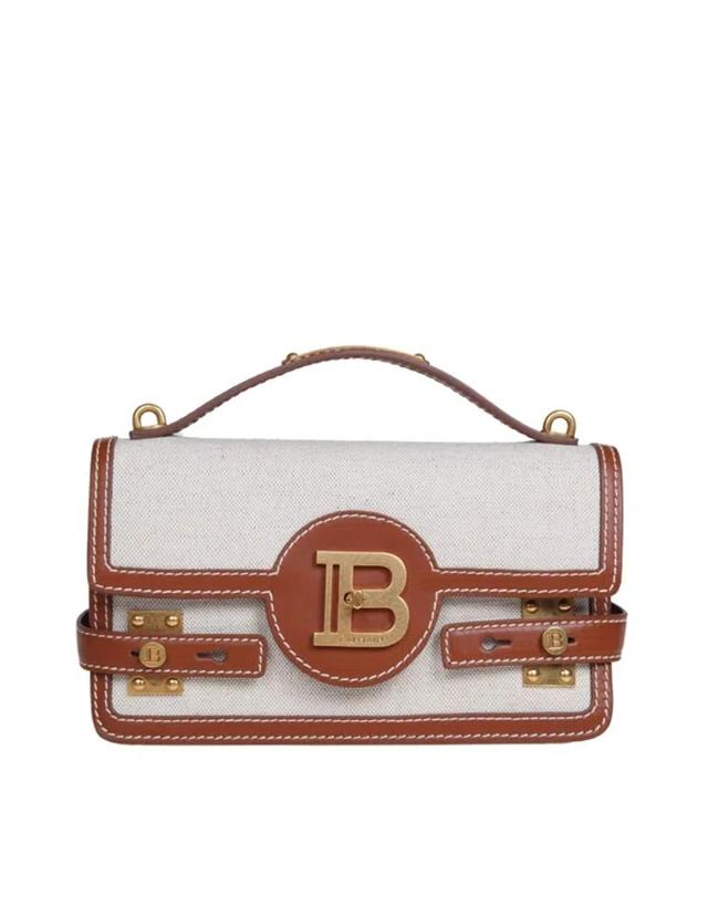 BALMAIN B-buzz 24 Crossbody Bag In Brown Product Image