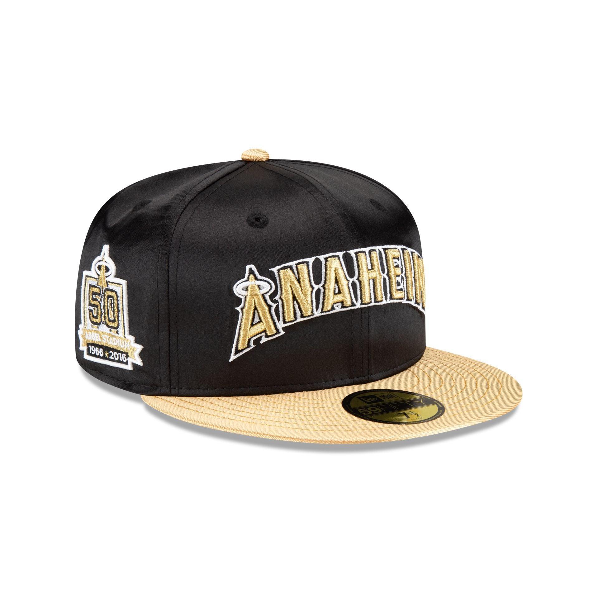 Los Angeles Angels Metallic Gold 59FIFTY Fitted Hat Male Product Image