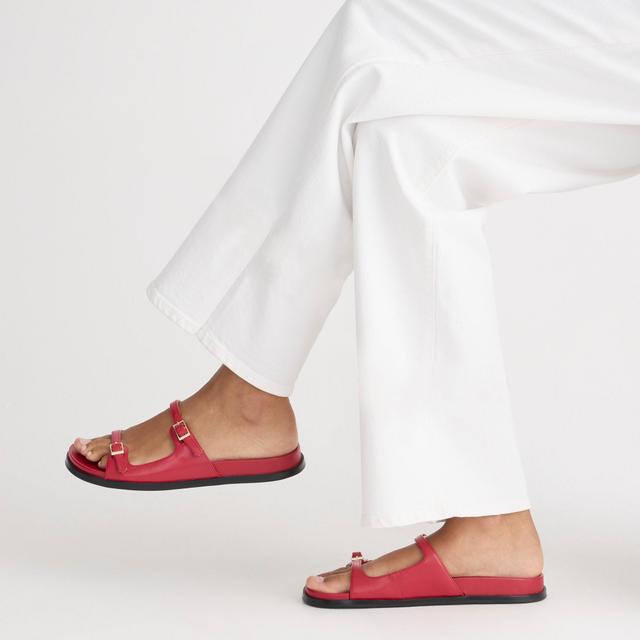 Colbie buckle sandals in leather Product Image