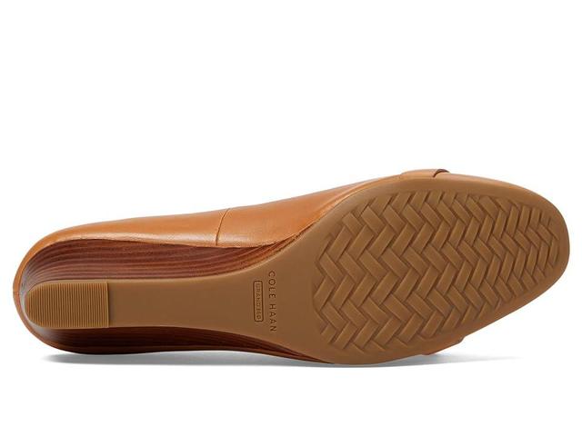 Cole Haan Malta Wedge 40 mm (Pecan Leather/Natural Stack) Women's Shoes Product Image