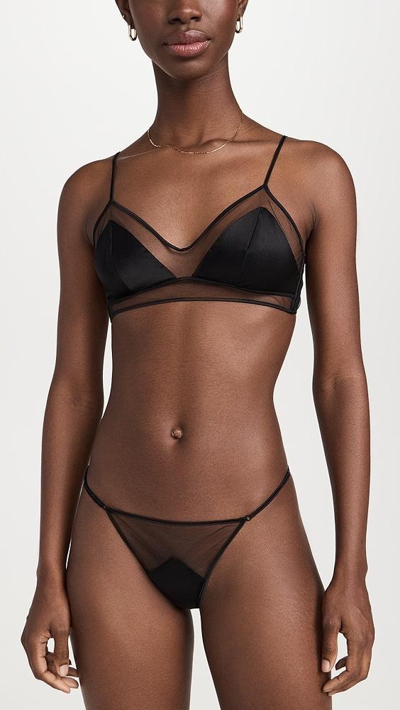 Kiki De Montparnasse Peep Show Long Line Bra | Shopbop Product Image