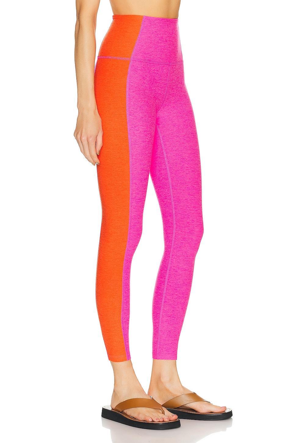 Beyond Yoga Spacedye Vitality Colorblock High Waisted Midi Legging Size XL, XS. Product Image