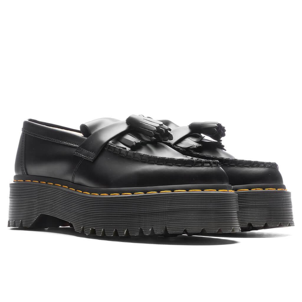 Adrian Leather Platform Tassel Loafers - Black Smooth Male Product Image