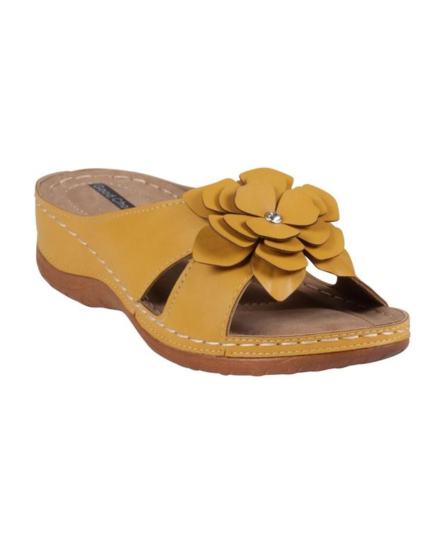 Gc Shoes Womens Joy Flower Rosette Comfort Sandals Product Image