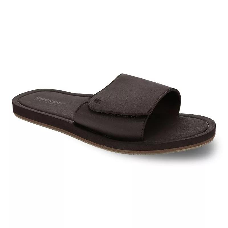 Dockers Mens Every Day Slide Sandals Brown Product Image