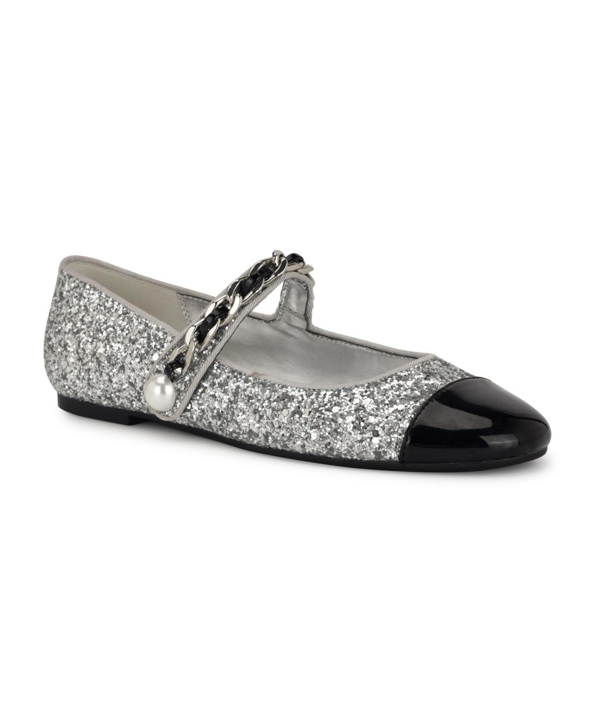 Nine West Platy Womens Mary Jane Ballet Dress Flats Product Image