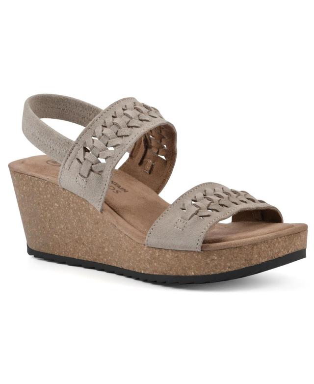 White Mountain Womens Pretreat Footbed Wedge Sandals Product Image